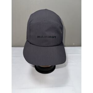 Mammut Cabal Cap Gray Toggle Drawstring Five Panel Hat UPF 30+ Small Medium NWT
